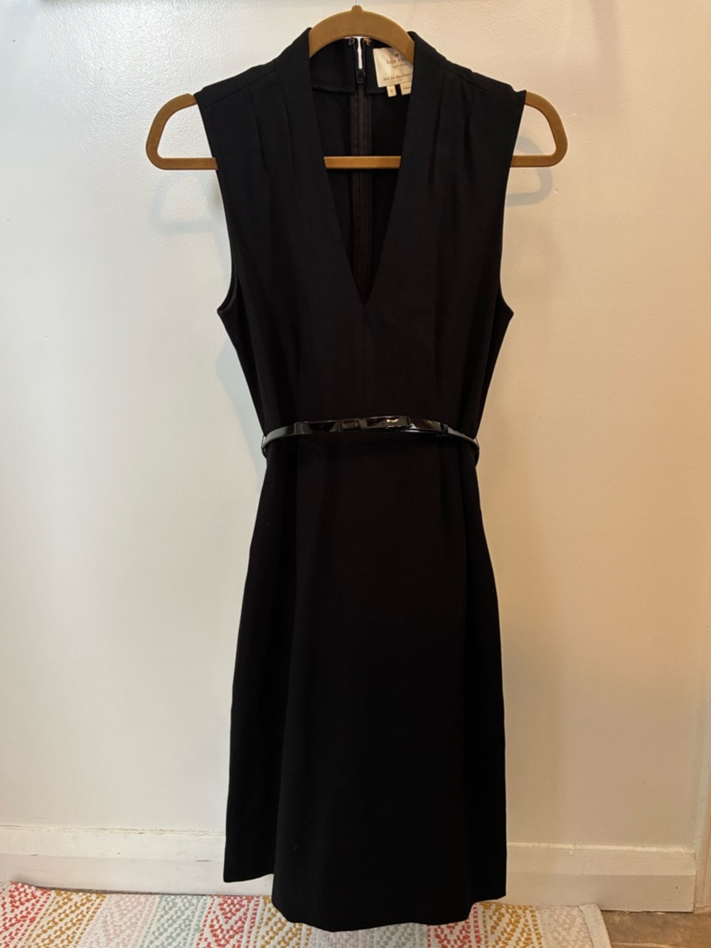 Kate Spade New York Black Belted Sheath Dress Size 4